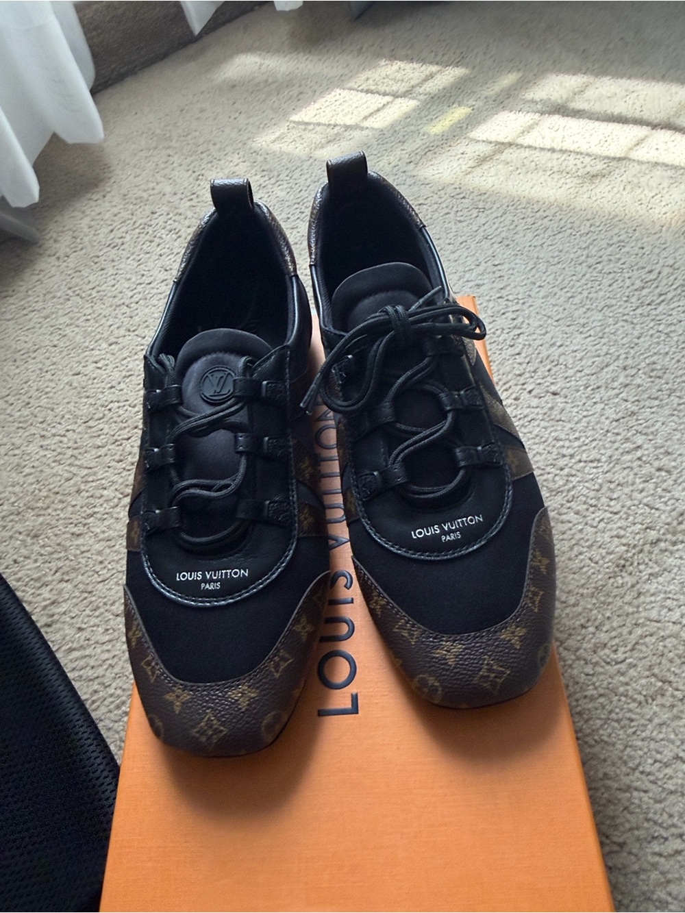Louis Vuitton Black and Brown Monogram Women’s Sneakerina